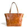 Concealed Carry Hand Bag in Cognac Genuine Leather