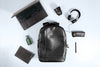 City Backpack in Black Leather