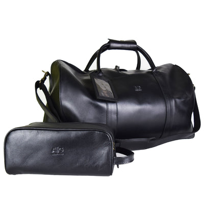 Duffel X-Large in Black Leather - FINAL SALE NO EXCHANGE