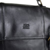 Nevada Messenger Bag in Black Leather