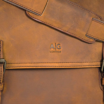 Nevada Messenger Bag in Suede Leather - FINAL SALE NO EXCHANGE