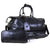 Travel Bag with shoe compartment in Black snke Embossed Leather with - Professional Players Favorite Weekender - FINAL SALE NO EXCHANGE