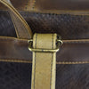 Foldover Backpack in Chocolate Embossed Leather - FINAL SALE NO EXCHANGE