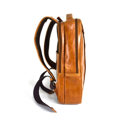 City Backpack in Cognac Leather