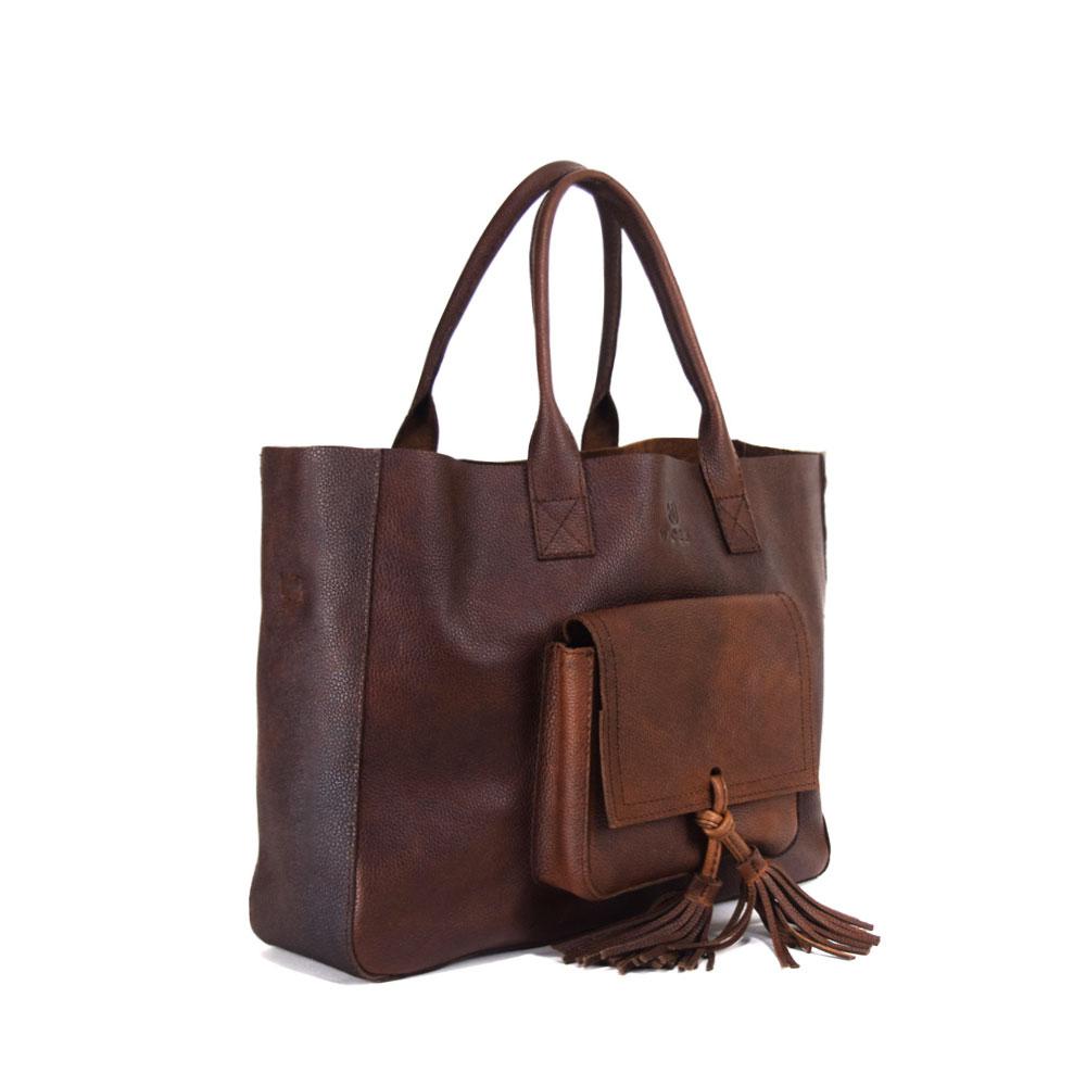 Western Bag in Rustic Brown Leather- Not Concelead