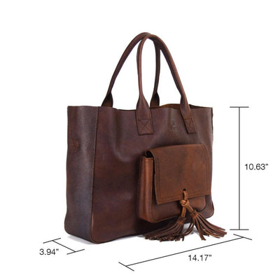 Western Bag in Rustic Brown Leather- Not Concelead