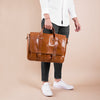 Briefcase - Montana Portfolio Briefcase In Cognac Leather