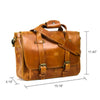 Montana Portfolio Briefcase in Cognac Leather