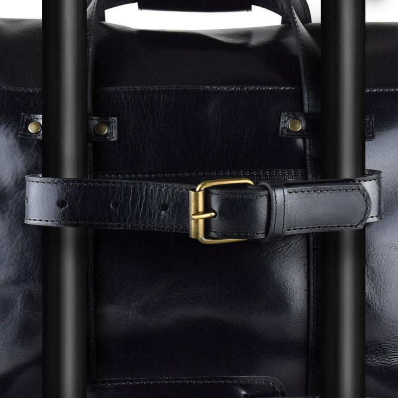 Montana Portfolio XL Briefcase Legal Size in Black Leather