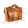 Montana Portfolio XL Briefcase Legal Size in Cognac Leather