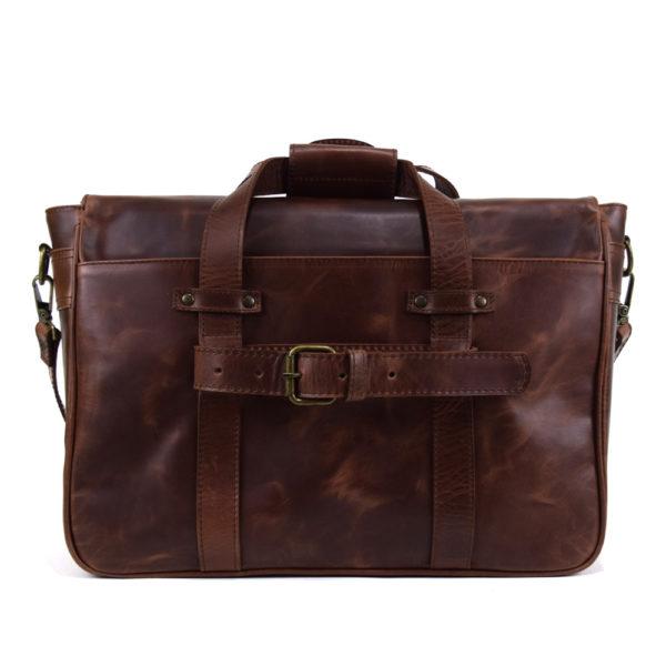 Montana Portfolio XL Briefcase Legal Size in Rustic Brown Leather