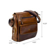 Urban Messenger Bag in Chocolate Leather