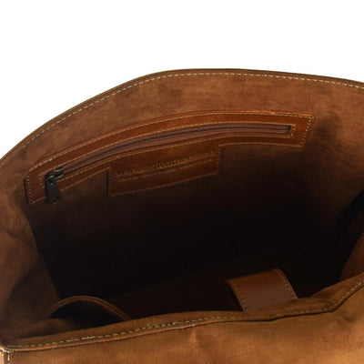 Wyoming Portfolio Briefcase in Cognac Leather