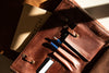 Briefcase - Wyoming PorTfolio Briefcase In Rustic Brown Leather