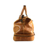 Travel Bag with shoe compartment in Cognac color Leather - Professional Players Favorite Weekender