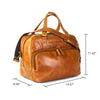 Vancouver Travel Bag in Cognac Leather