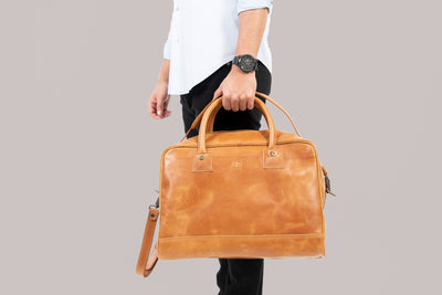 Travel Bags - Waldorf Urban Sport Bag In Cognac Leather